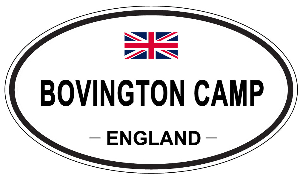 BOVINGTON CAMP, ENGLAND - Oval Sticker