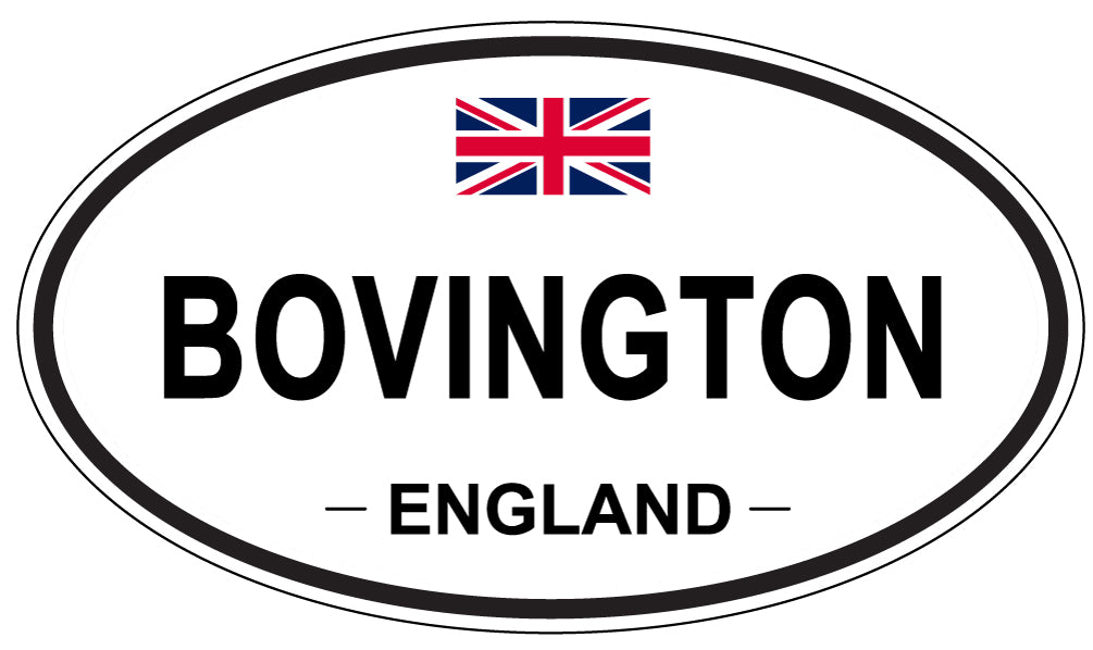 BOVINGTON, ENGLAND - Oval Sticker