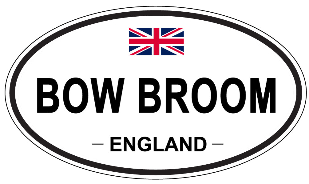 BOW BROOM, ENGLAND - Oval Sticker