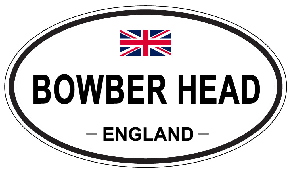 BOWBER HEAD, ENGLAND - Oval Sticker