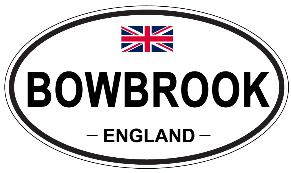 BOWBROOK, ENGLAND - Oval Sticker