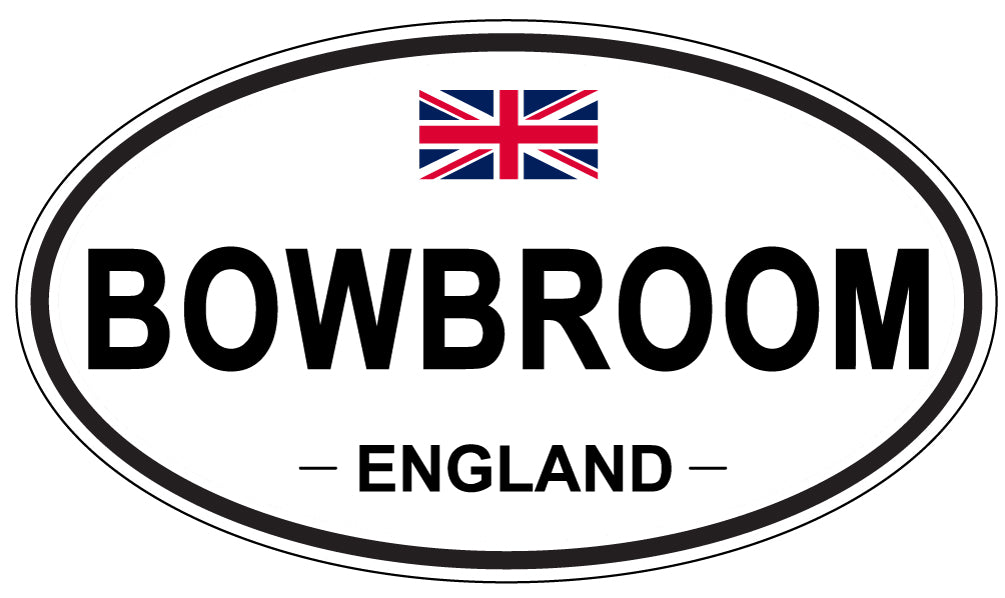 BOWBROOM, ENGLAND - Oval Sticker