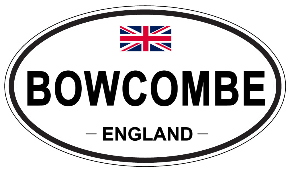 BOWCOMBE, ENGLAND - Oval Sticker