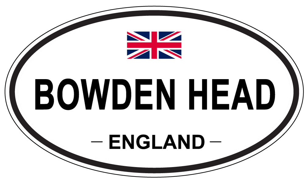 BOWDEN HEAD, ENGLAND - Oval Sticker