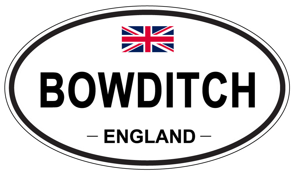 BOWDITCH, England - Oval Magnet