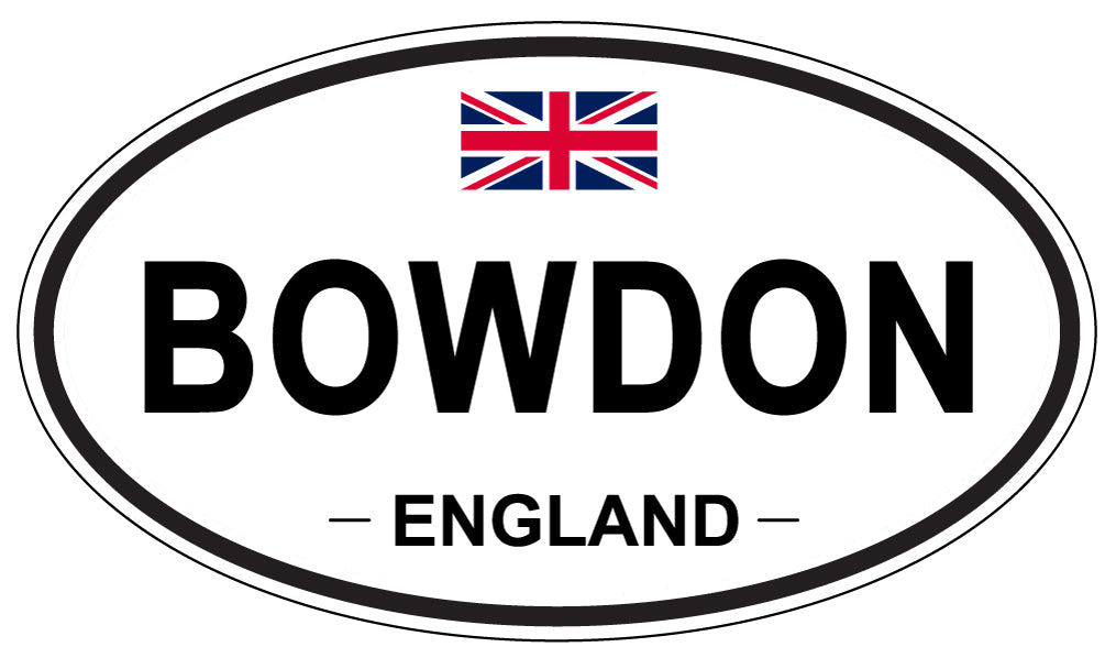 BOWDON, ENGLAND - Oval Sticker