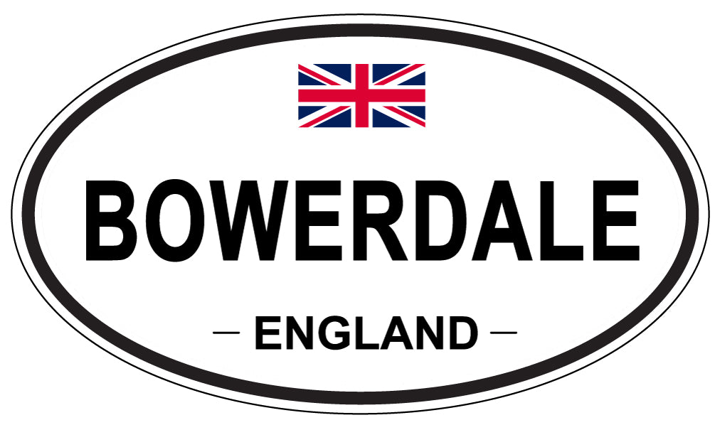 BOWERDALE, ENGLAND - Oval Sticker