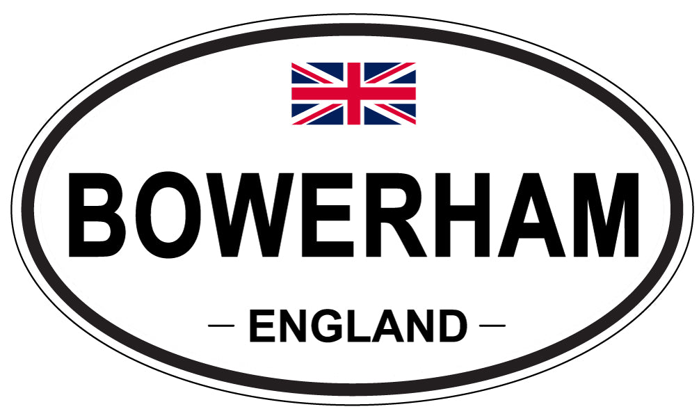 BOWERHAM, ENGLAND - Oval Sticker