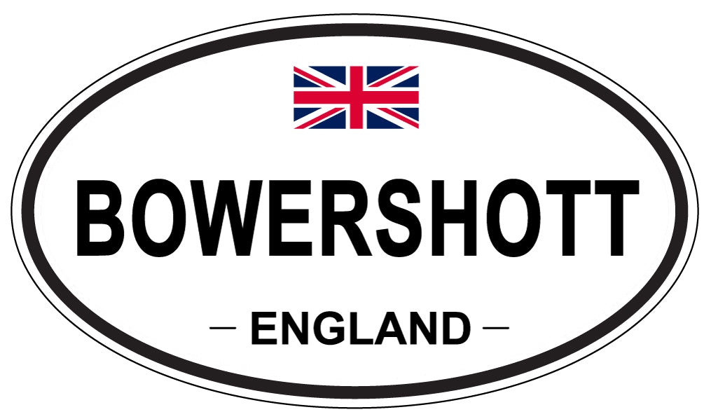 BOWERSHOTT, ENGLAND - Oval Sticker