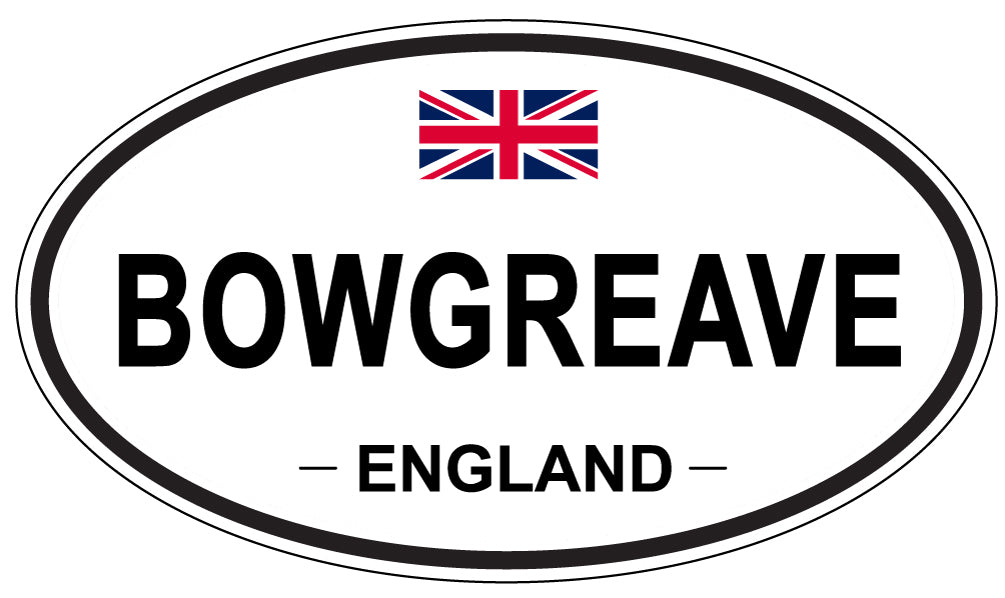 BOWGREAVE, England - Oval Magnet