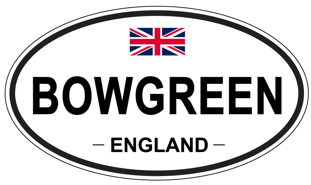 BOWGREEN, ENGLAND - Oval Sticker