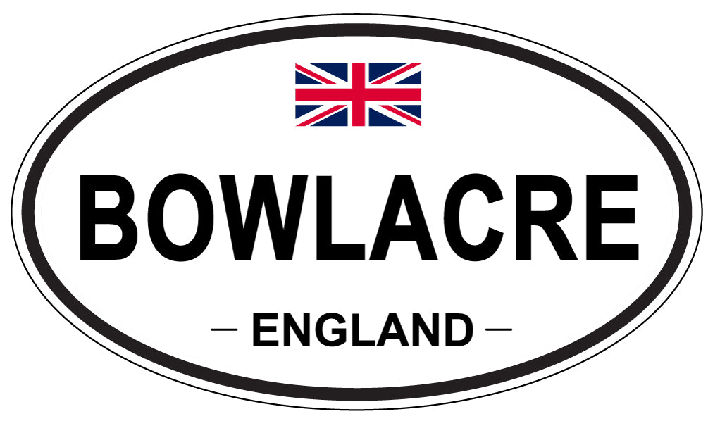BOWLACRE, ENGLAND - Oval Sticker