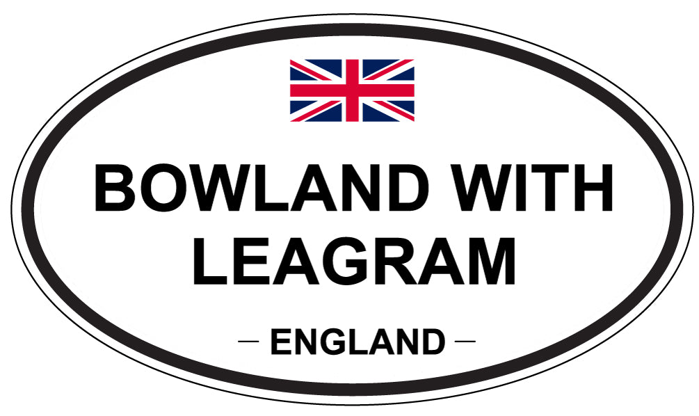 BOWLAND WITH LEAGRAM, England - Oval Magnet