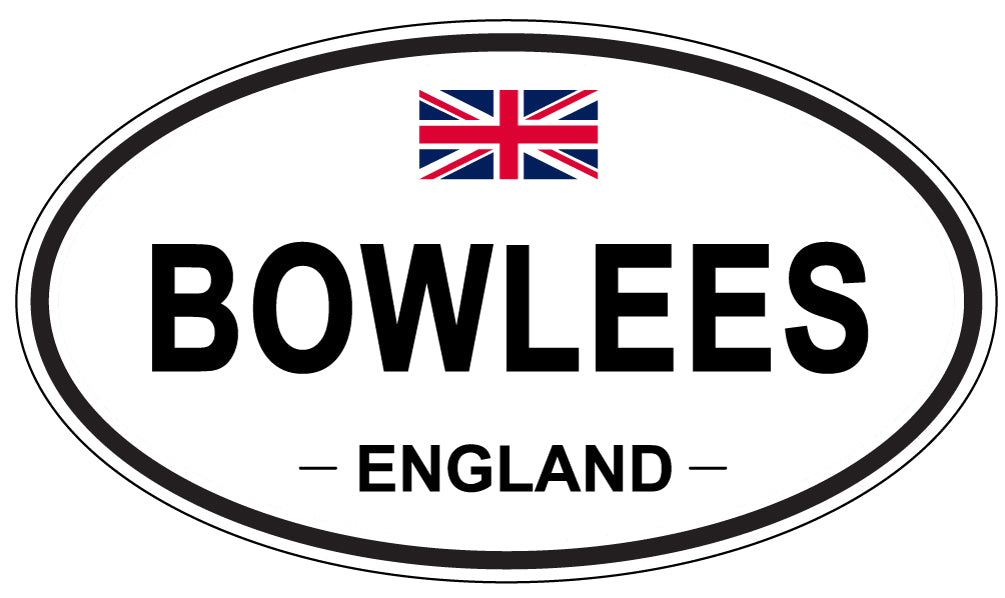 BOWLEES, England - Oval Magnet