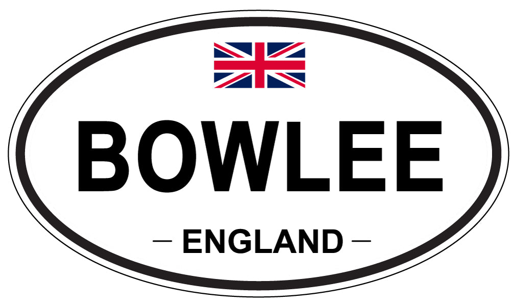 BOWLEE, England - Oval Magnet