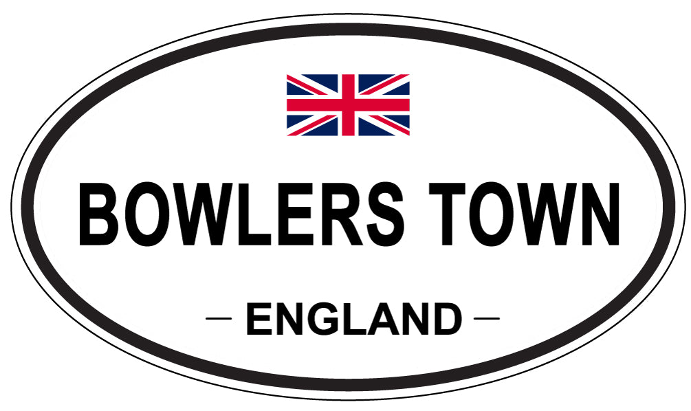 BOWLERS TOWN, ENGLAND - Oval Sticker