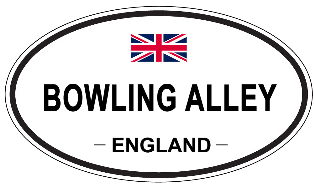 BOWLING ALLEY, England - Oval Magnet