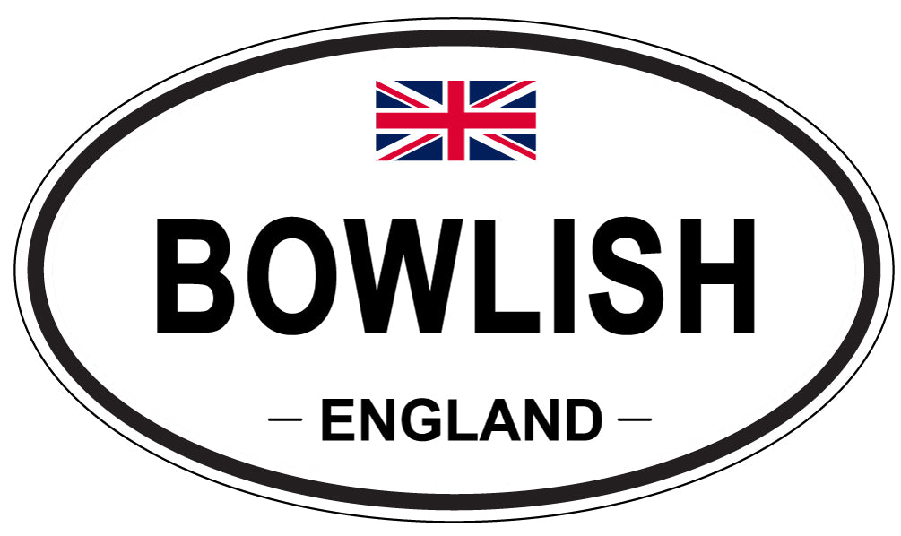 BOWLISH, ENGLAND - Oval Sticker