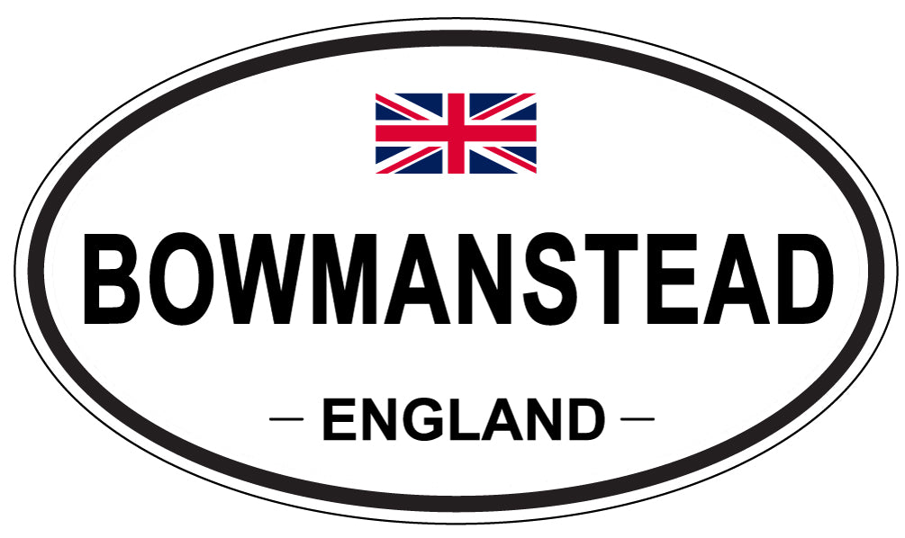 BOWMANSTEAD, ENGLAND - Oval Sticker