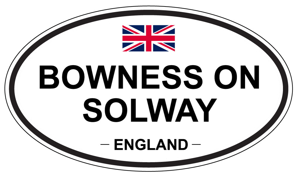 BOWNESS ON SOLWAY, ENGLAND - Oval Sticker