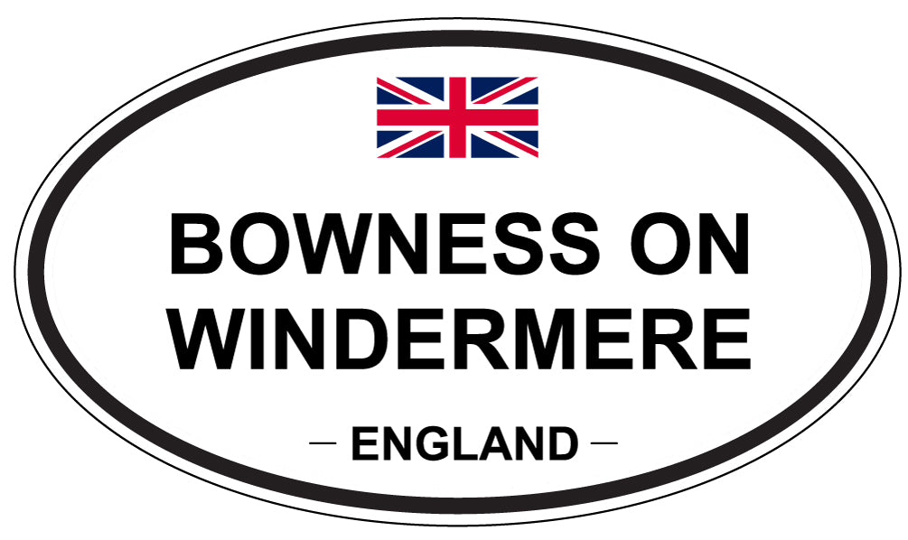 BOWNESS ON WINDERMERE, ENGLAND - Oval Sticker