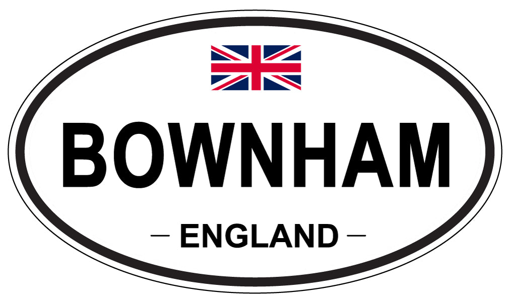 BOWNHAM, ENGLAND - Oval Sticker