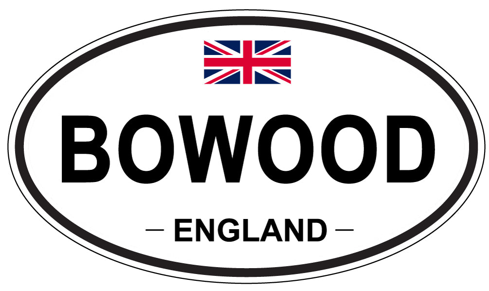 BOWOOD, ENGLAND - Oval Sticker