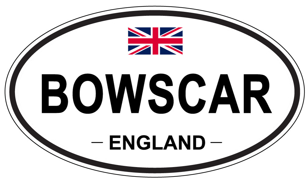 BOWSCAR, England - Oval Magnet