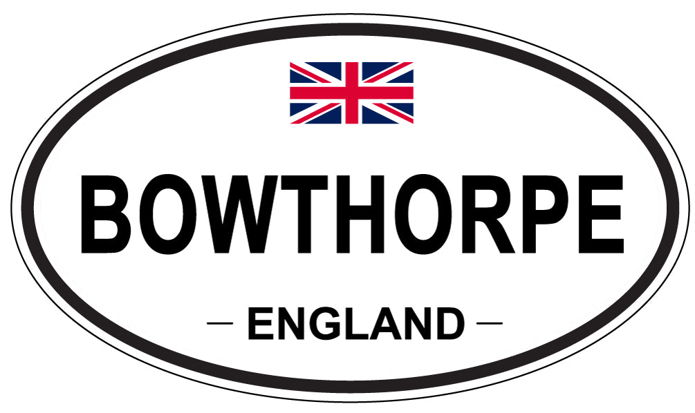 BOWTHORPE, ENGLAND - Oval Sticker