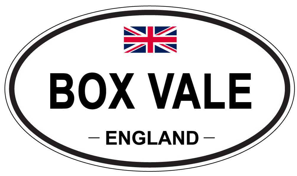 BOX VALE, England - Oval Magnet