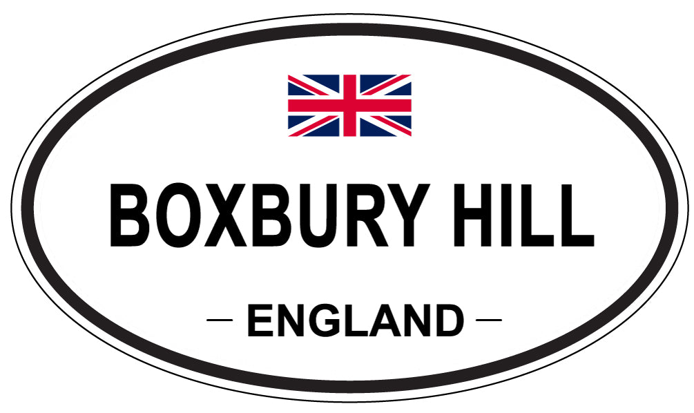 BOXBURY HILL, ENGLAND - Oval Sticker