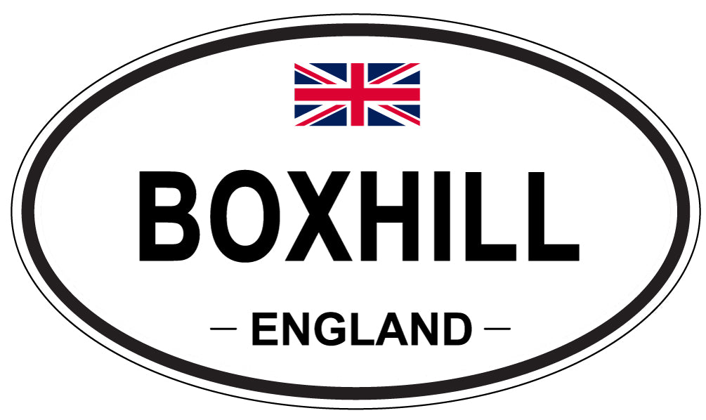 BOXHILL, ENGLAND - Oval Sticker