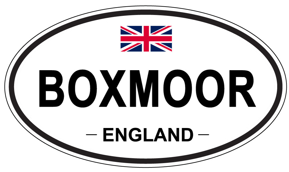 BOXMOOR, ENGLAND - Oval Sticker