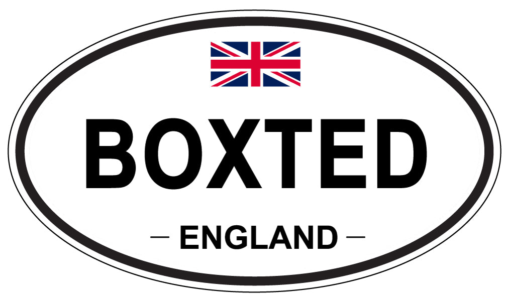 BOXTED, England - Oval Magnet