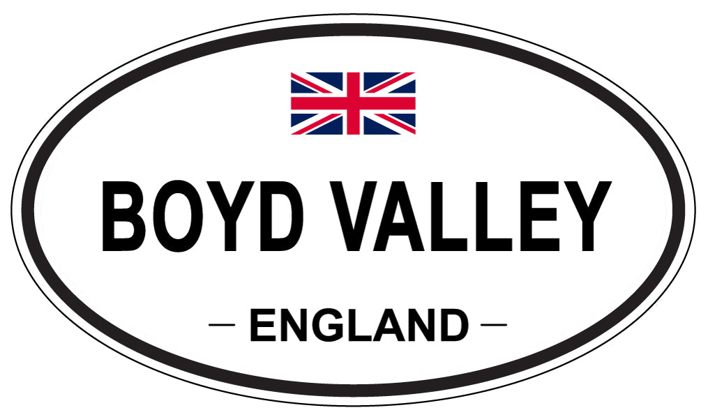 BOYD VALLEY, England - Oval Magnet