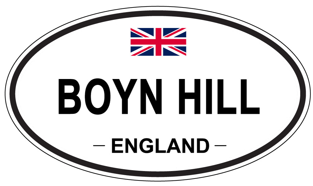 BOYN HILL, ENGLAND - Oval Sticker