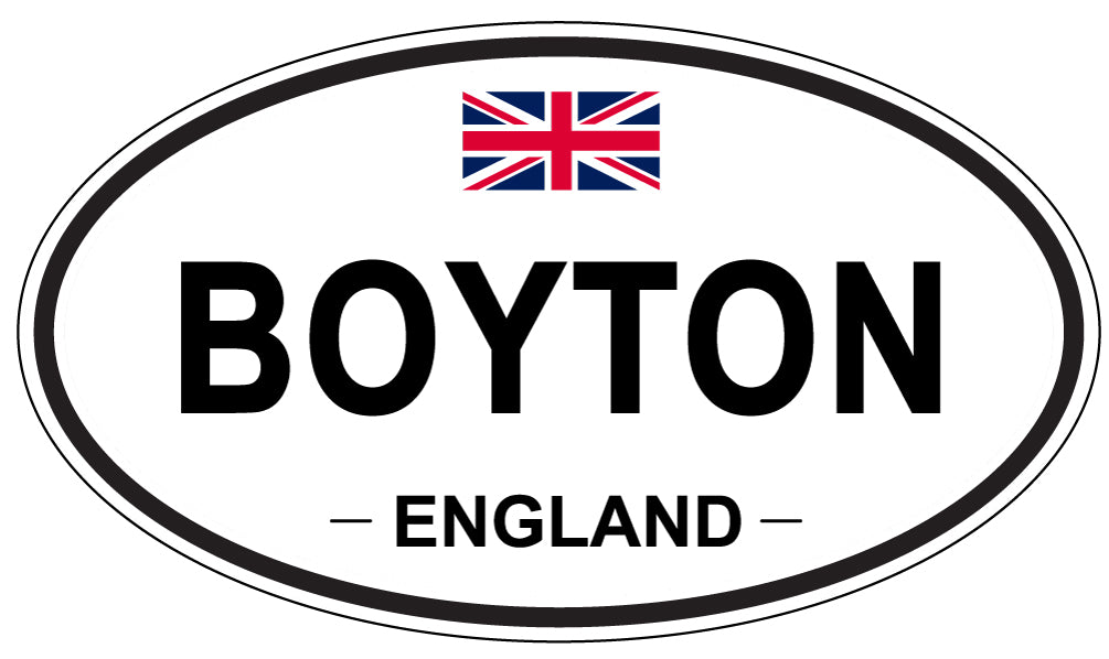 BOYTON, England - Oval Magnet
