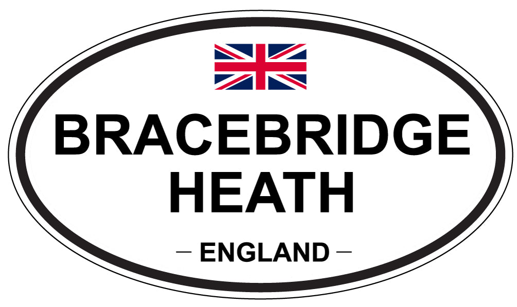 BRACEBRIDGE HEATH, ENGLAND - Oval Sticker