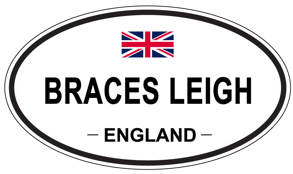 BRACES LEIGH, England - Oval Magnet