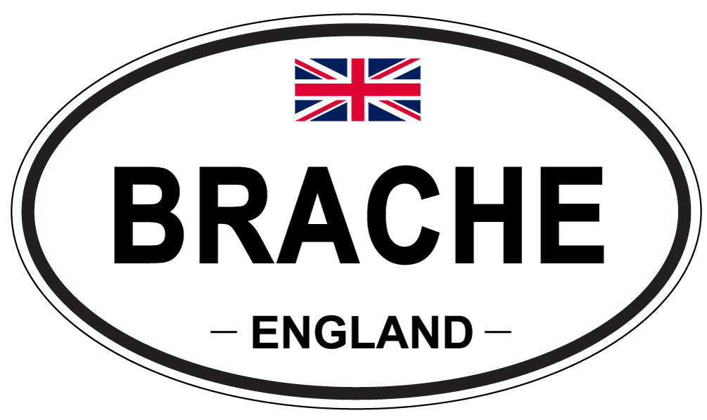 BRACHE, ENGLAND - Oval Sticker