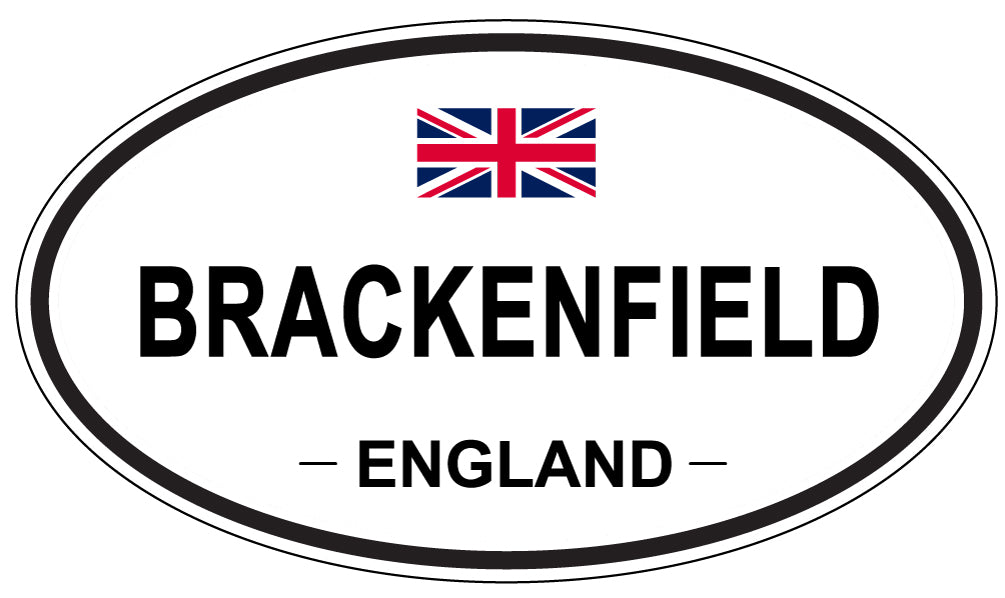 BRACKENFIELD, ENGLAND - Oval Sticker