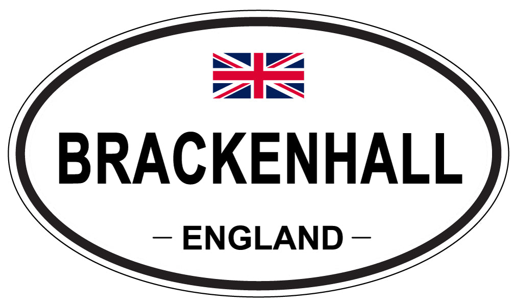 BRACKENHALL, ENGLAND - Oval Sticker