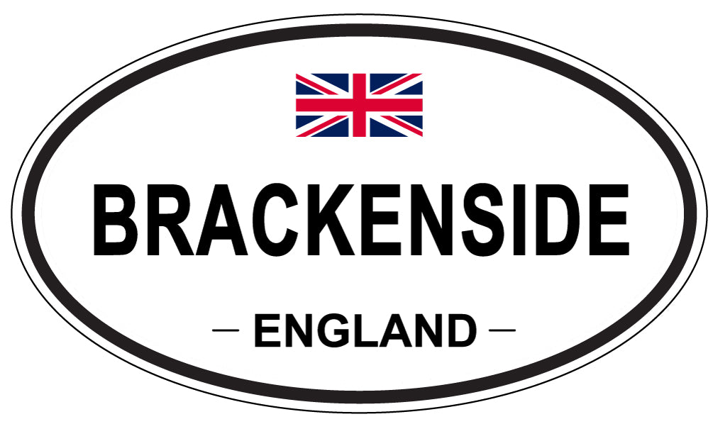 BRACKENSIDE, ENGLAND - Oval Sticker
