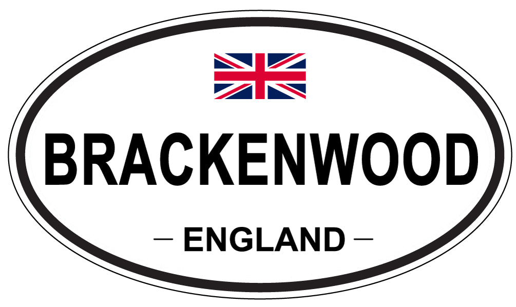 BRACKENWOOD, ENGLAND - Oval Sticker