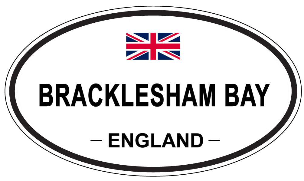 BRACKLESHAM BAY, England - Oval Magnet