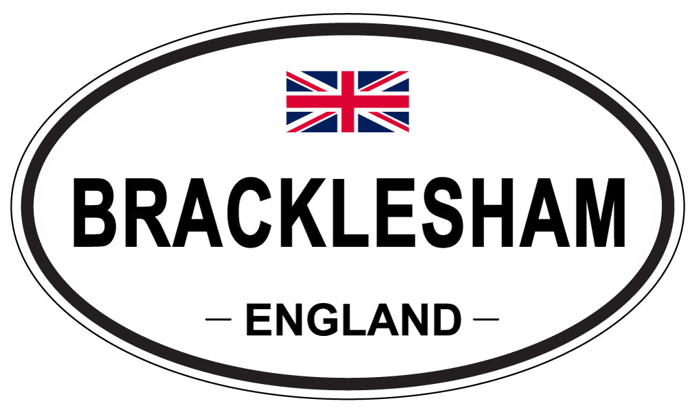 BRACKLESHAM, ENGLAND - Oval Sticker