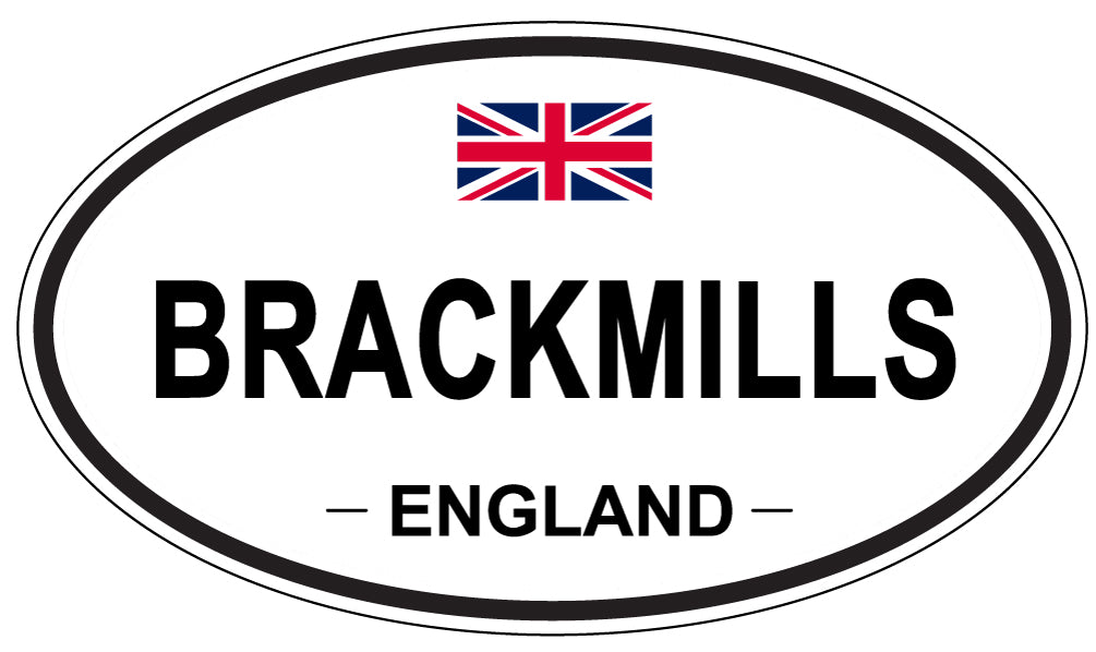 BRACKMILLS, England - Oval Magnet
