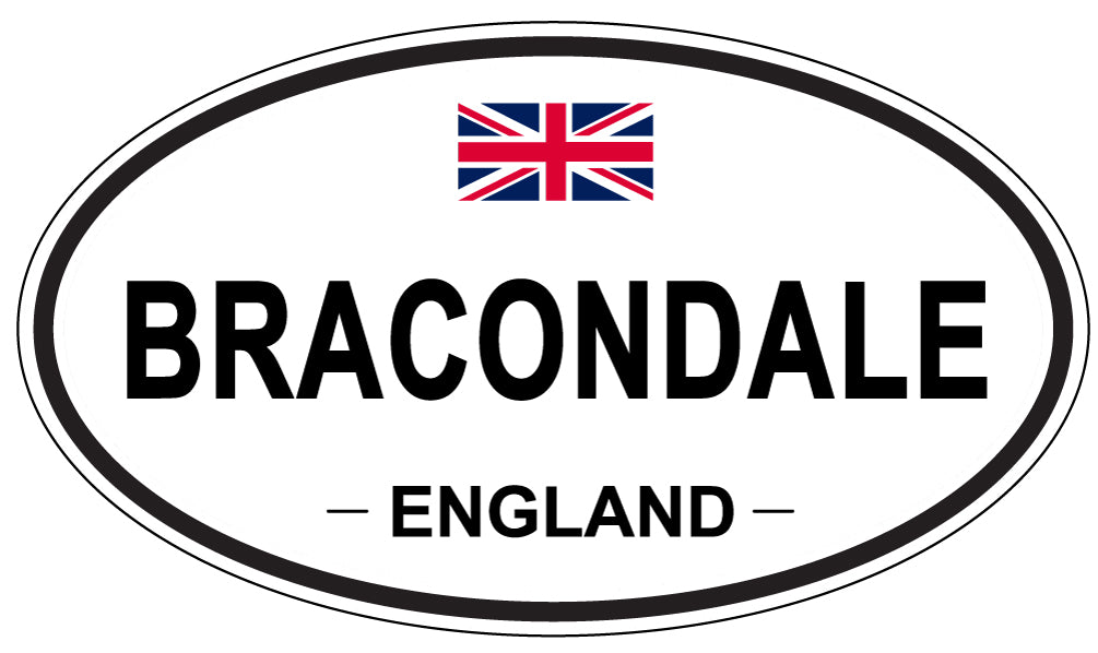 BRACONDALE, ENGLAND - Oval Sticker