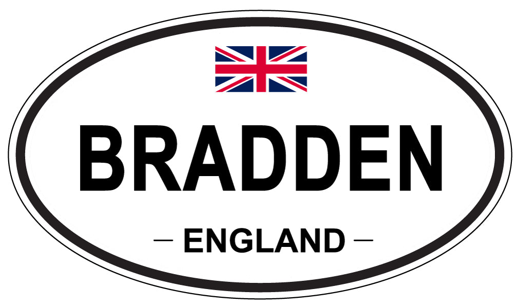 BRADDEN, England - Oval Magnet