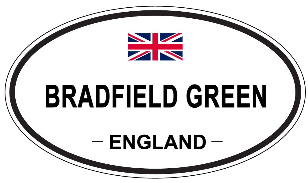 BRADFIELD GREEN, ENGLAND - Oval Sticker